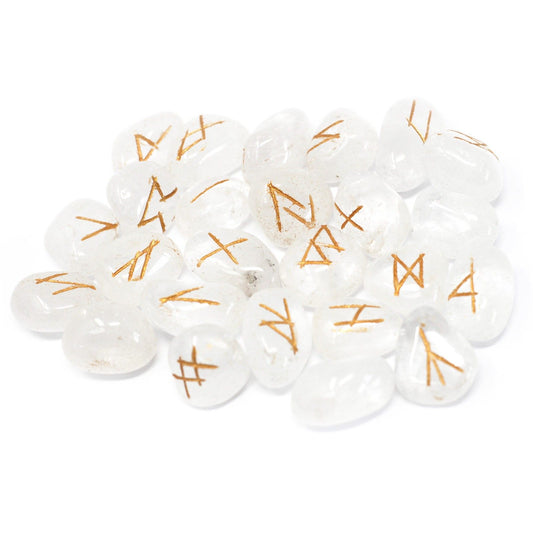 Indian Runes in Pouch - Crystal