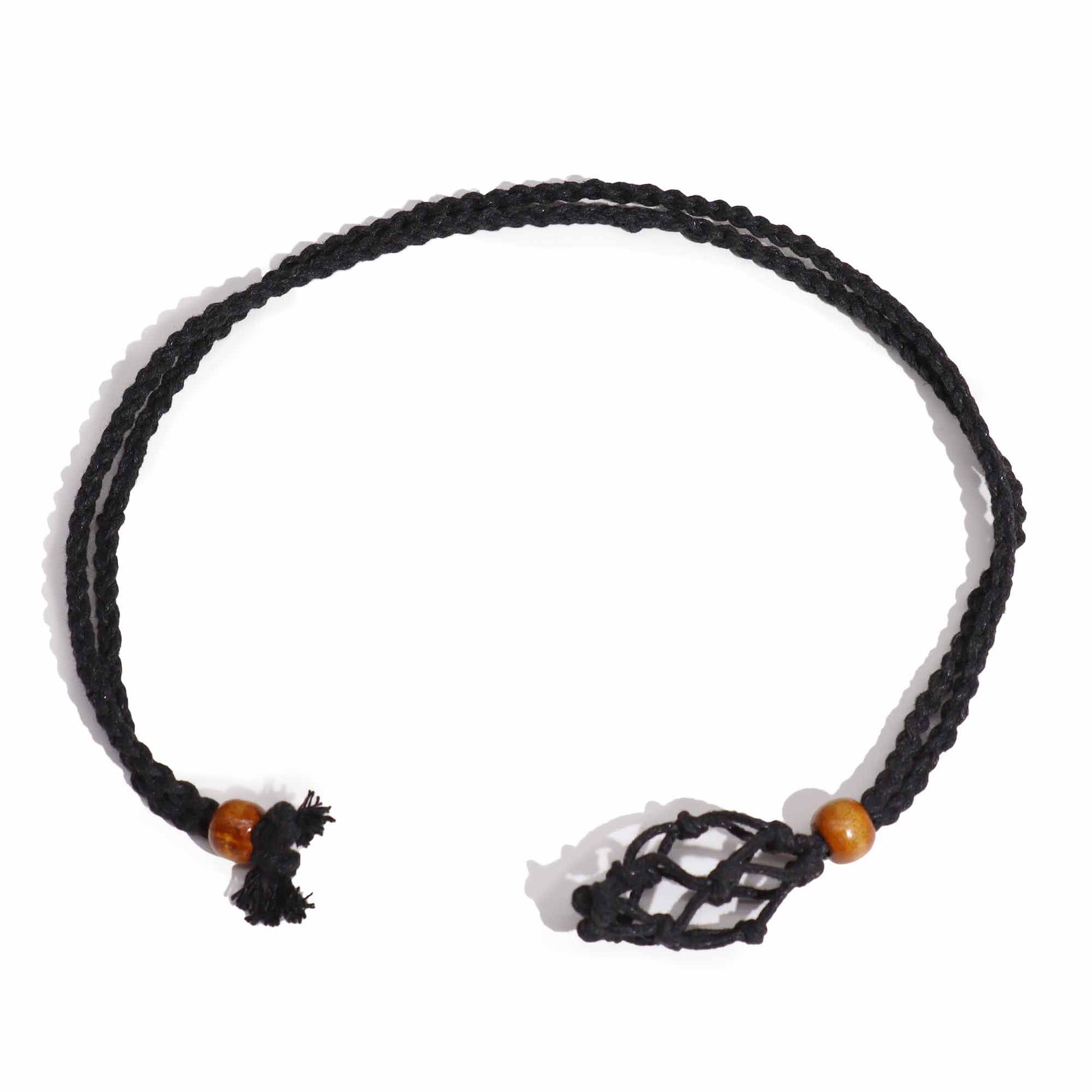 Crystal Gemstone Necklace Cord 45cm/18inch - Black
