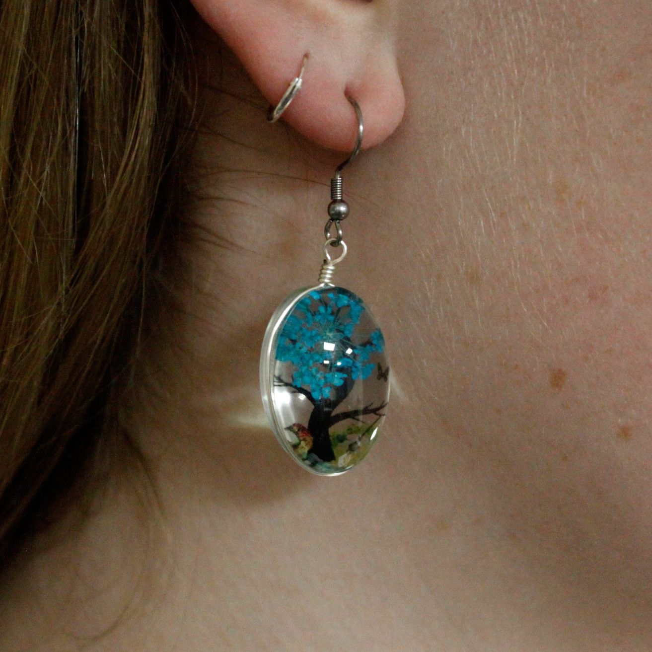 Pressed Flowers - Tree of Life set - Green