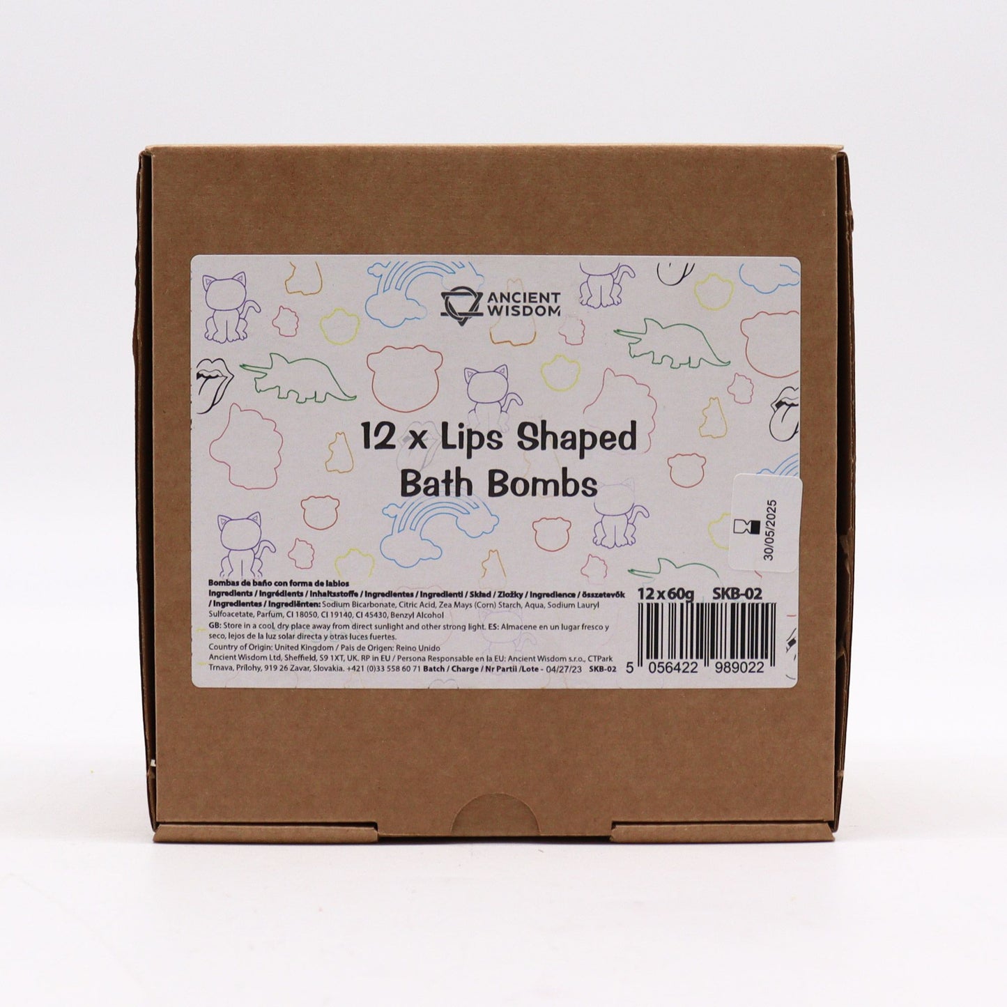 Lips Bathbomb 60g - Raspberry & Pomegranate