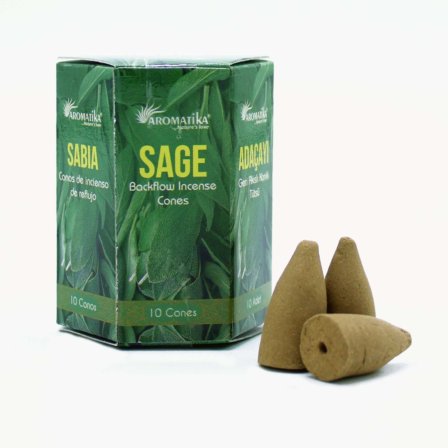 Masala Backflow Incense pack of 10 - Sage