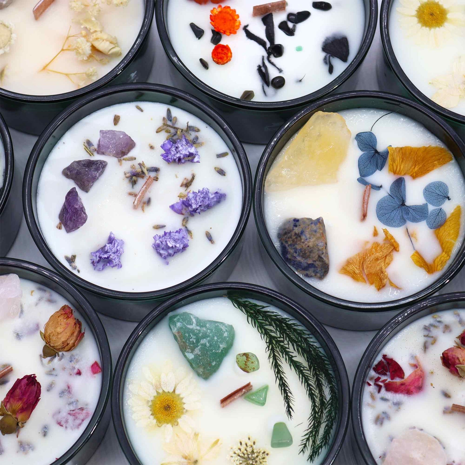 Hop Hare Crystal Magic Flower Candle - The King of Swords