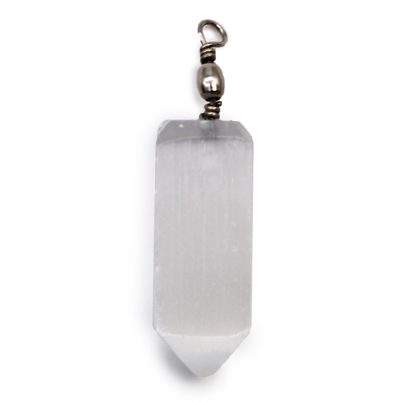 Selenite Obelix Pendent