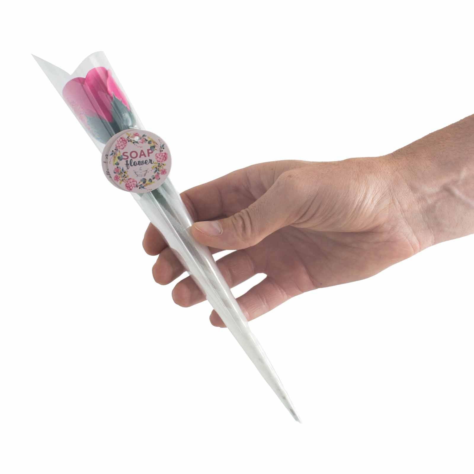 Ready to Retail Soap Flower - Small Red Rose